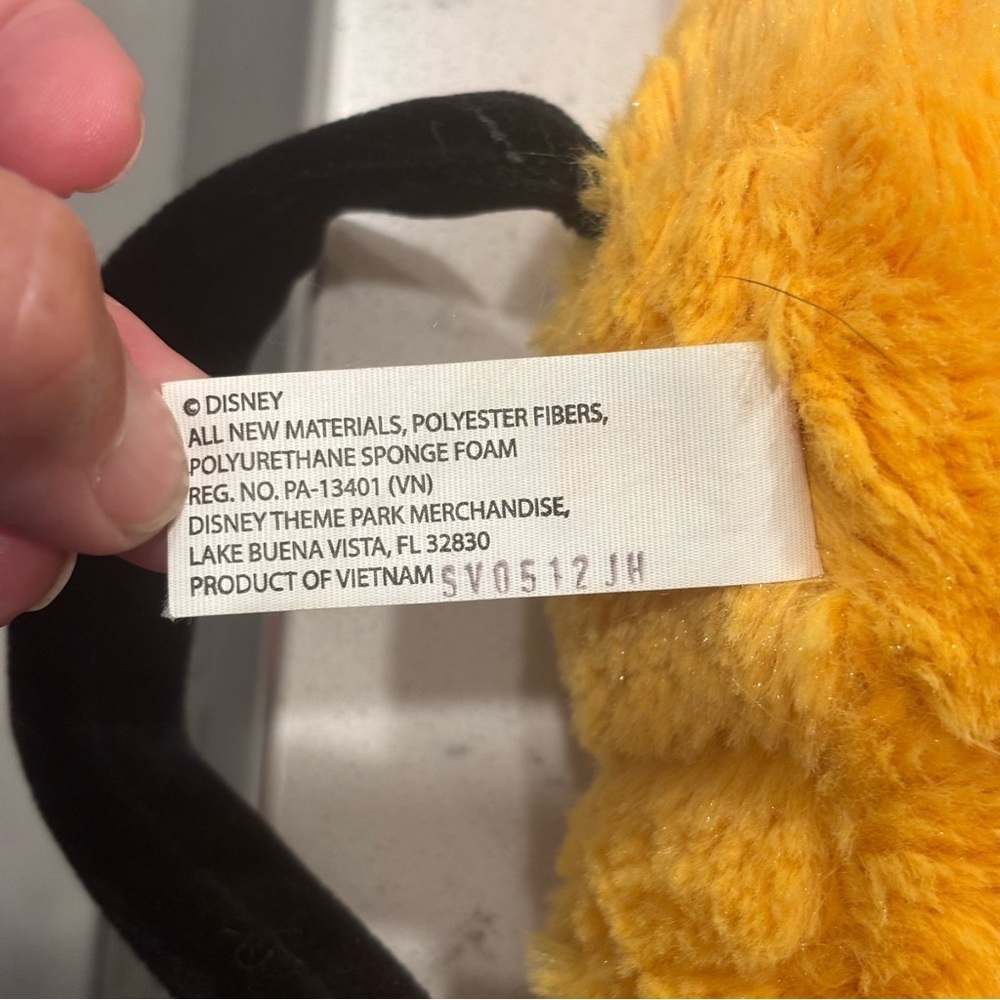 Disney Pluto Plush Toy Yellow and‎ Black - Picture 6 of 9